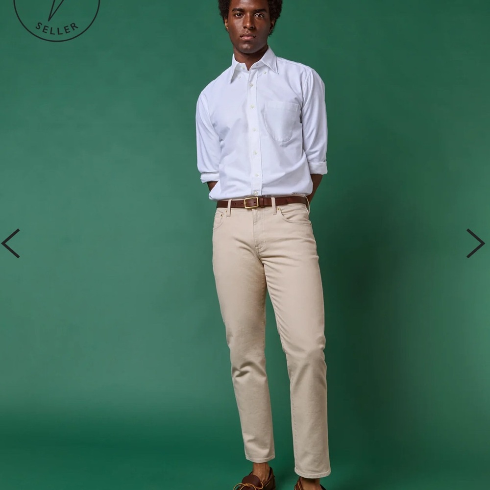 Sid Mashburn Men's Cream Chinos